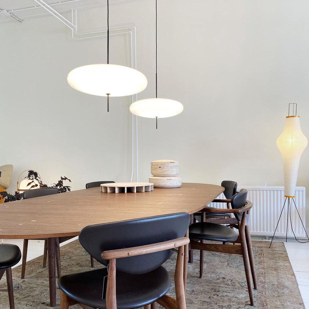 Lustra Pendelleuchte Lampe Verbunden Schwarz lackiert für Wohn Zimmer-Letslighting