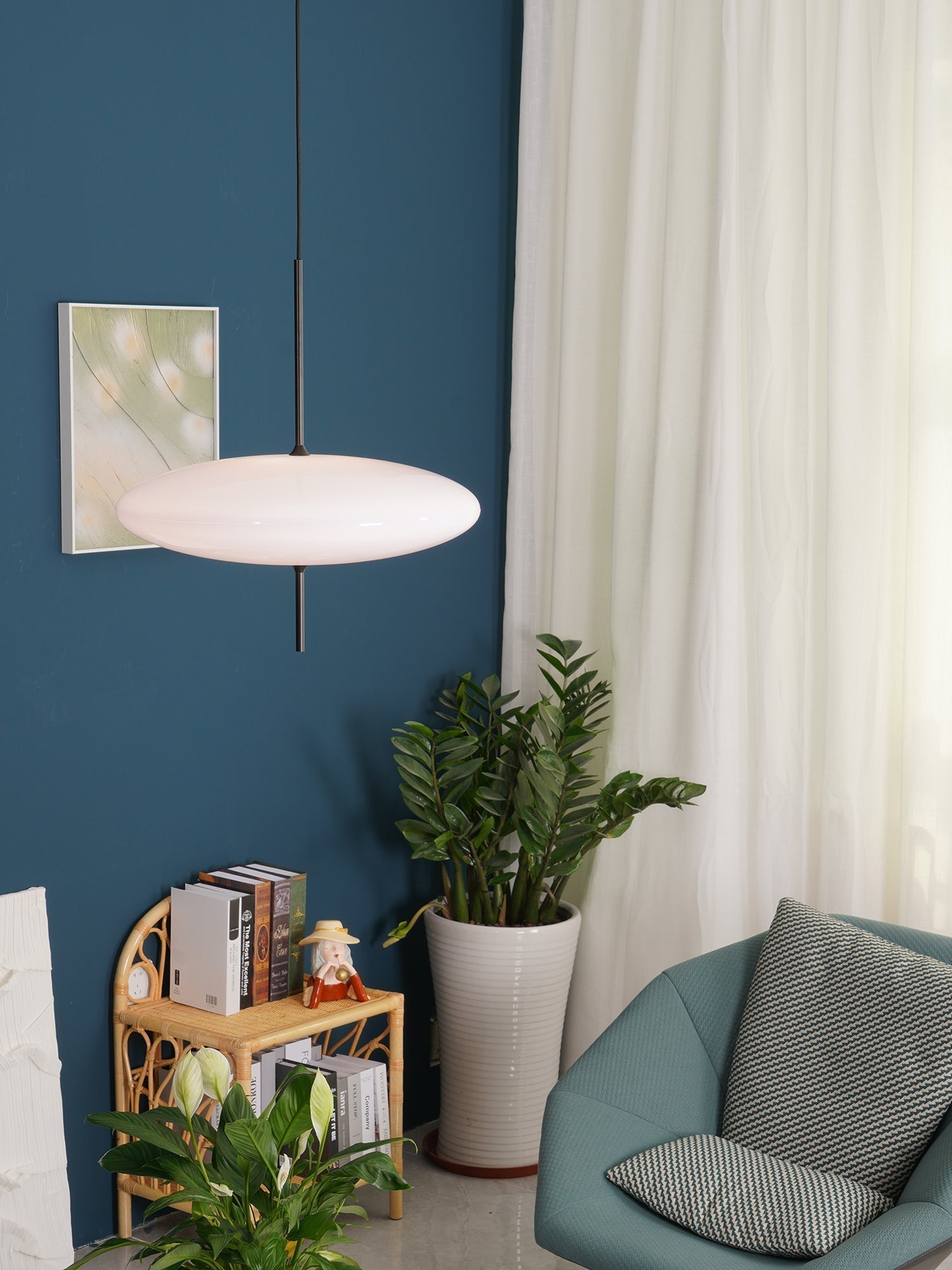 Lustra Pendelleuchte Lampe Verbunden Schwarz lackiert für Wohn Zimmer-Letslighting