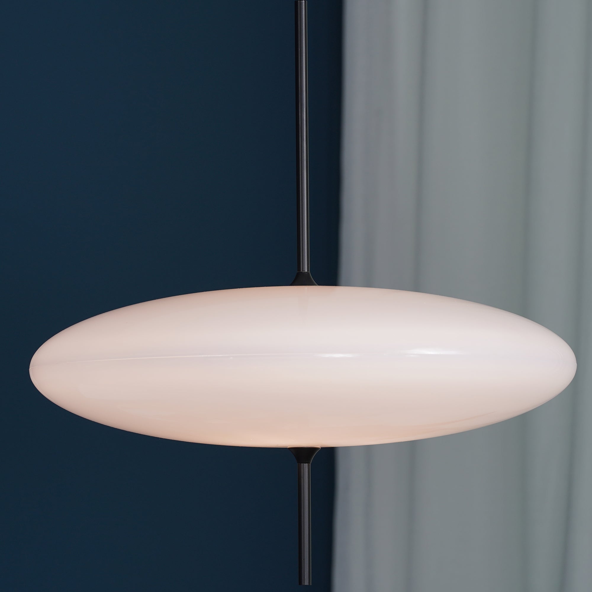 Lustra Pendelleuchte Lampe Verbunden Schwarz lackiert für Wohn Zimmer-Letslighting