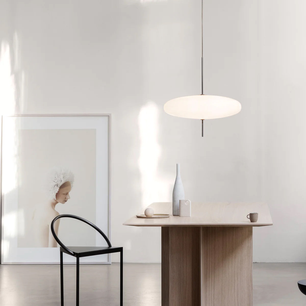 Lustra Pendelleuchte Lampe Verbunden Schwarz lackiert für Wohn Zimmer-Letslighting