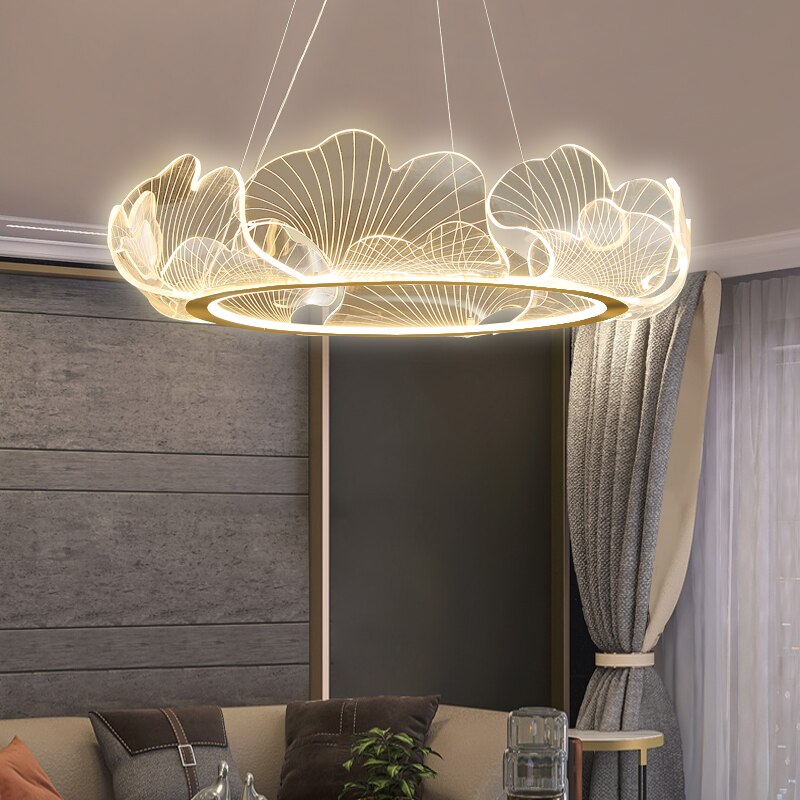 Kristy Design LED Kronleuchter Dimmbar Weiß Schlafzimmer