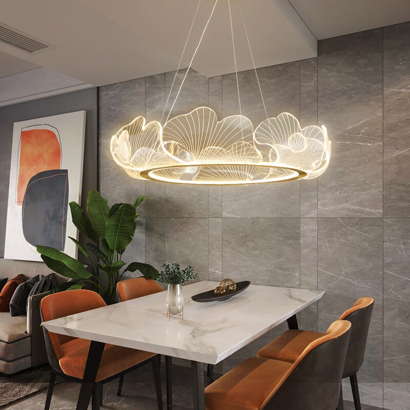 Kristy Design LED Kronleuchter Dimmbar Weiß Schlafzimmer