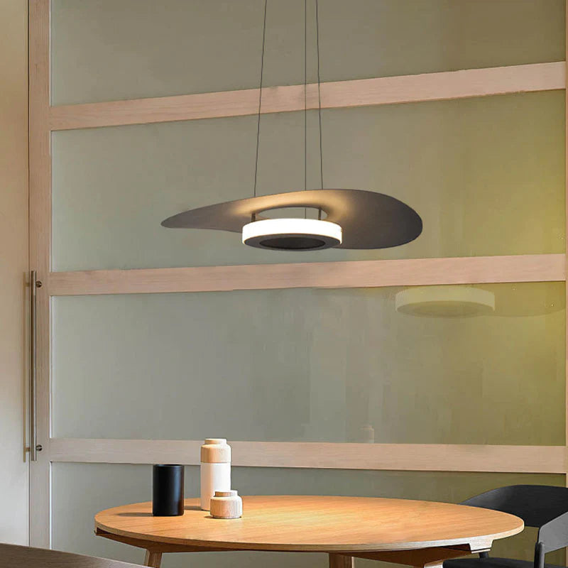 Arisha Mordern LED Pendelleuchte Schwarz Weiß Acryl Wohnzimmer