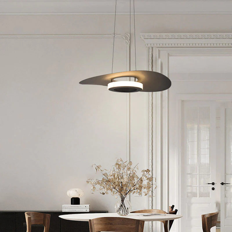Arisha Mordern LED Pendelleuchte Schwarz Weiß Acryl Wohnzimmer