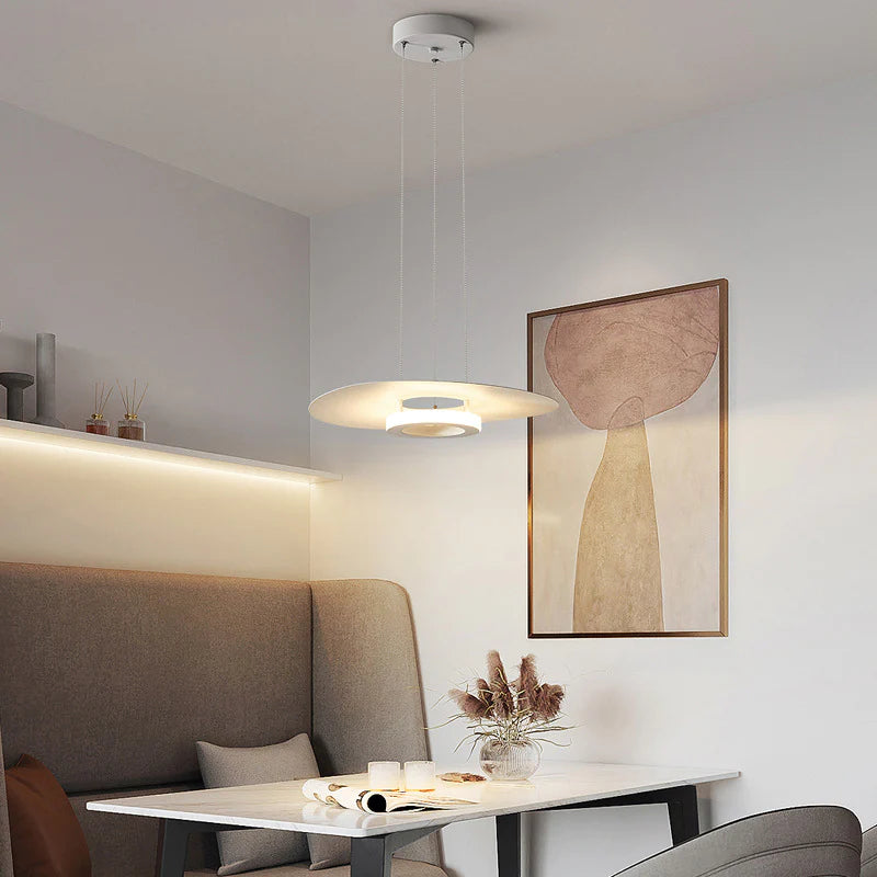 Arisha Mordern LED Pendelleuchte Schwarz Weiß Acryl Wohnzimmer