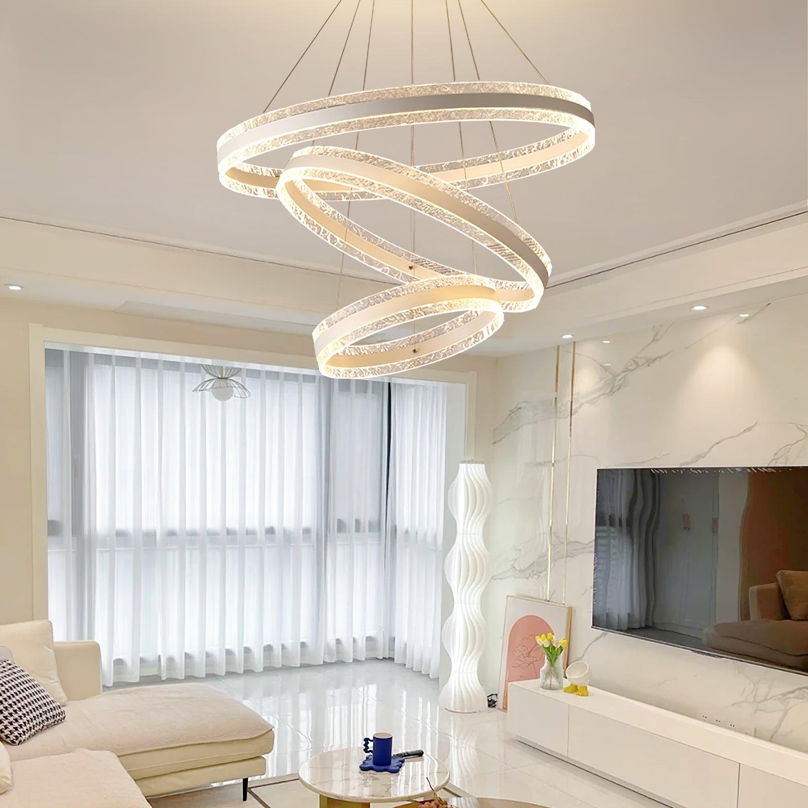 Lustra Pendelleuchte Modern LED Kreisringe-Letslighting