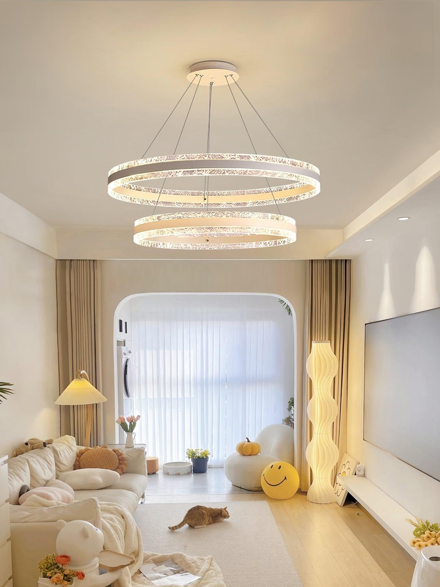 Lustra Pendelleuchte Modern LED Kreisringe-Letslighting