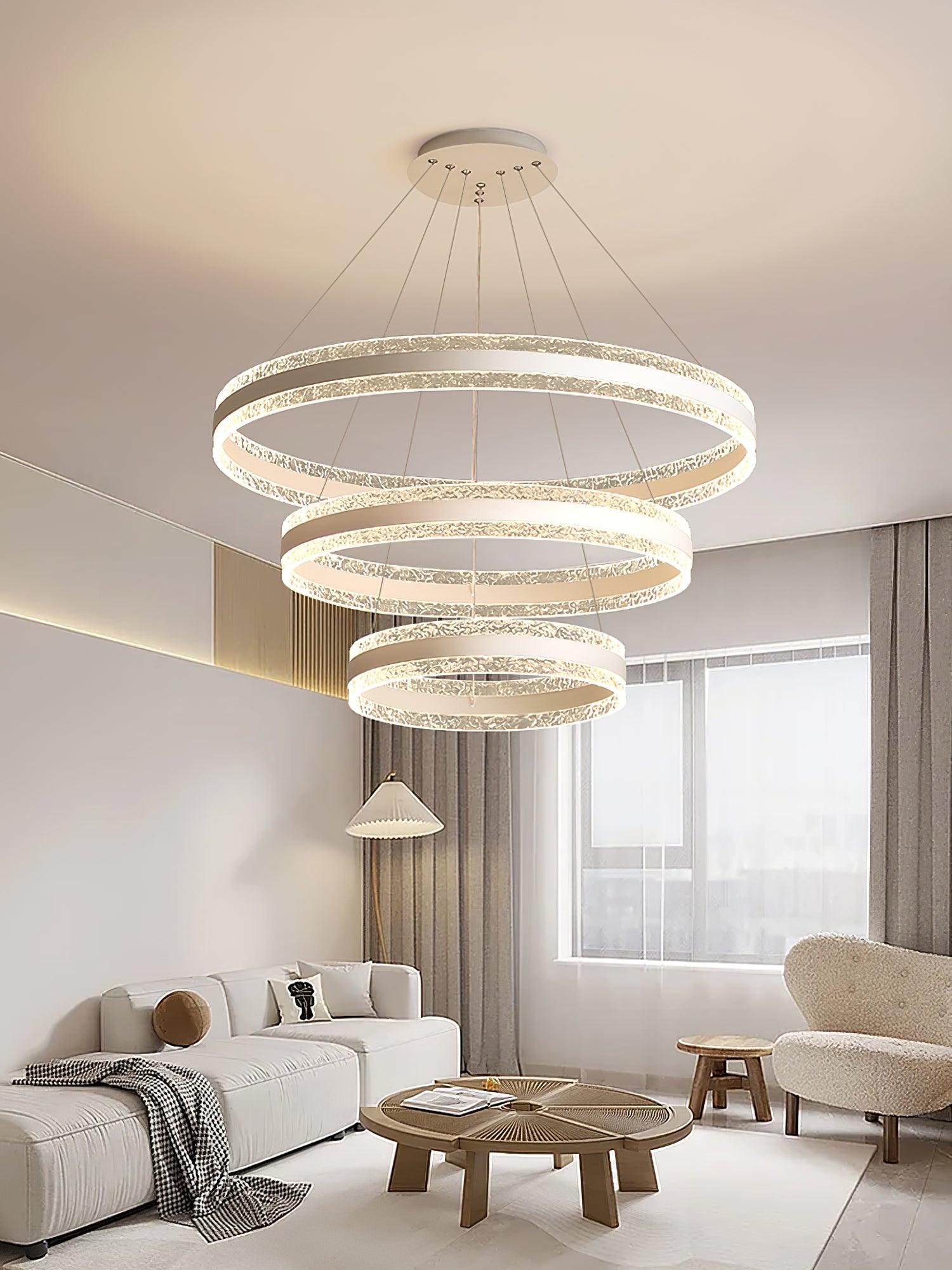 Lustra Pendelleuchte Modern LED Kreisringe-Letslighting