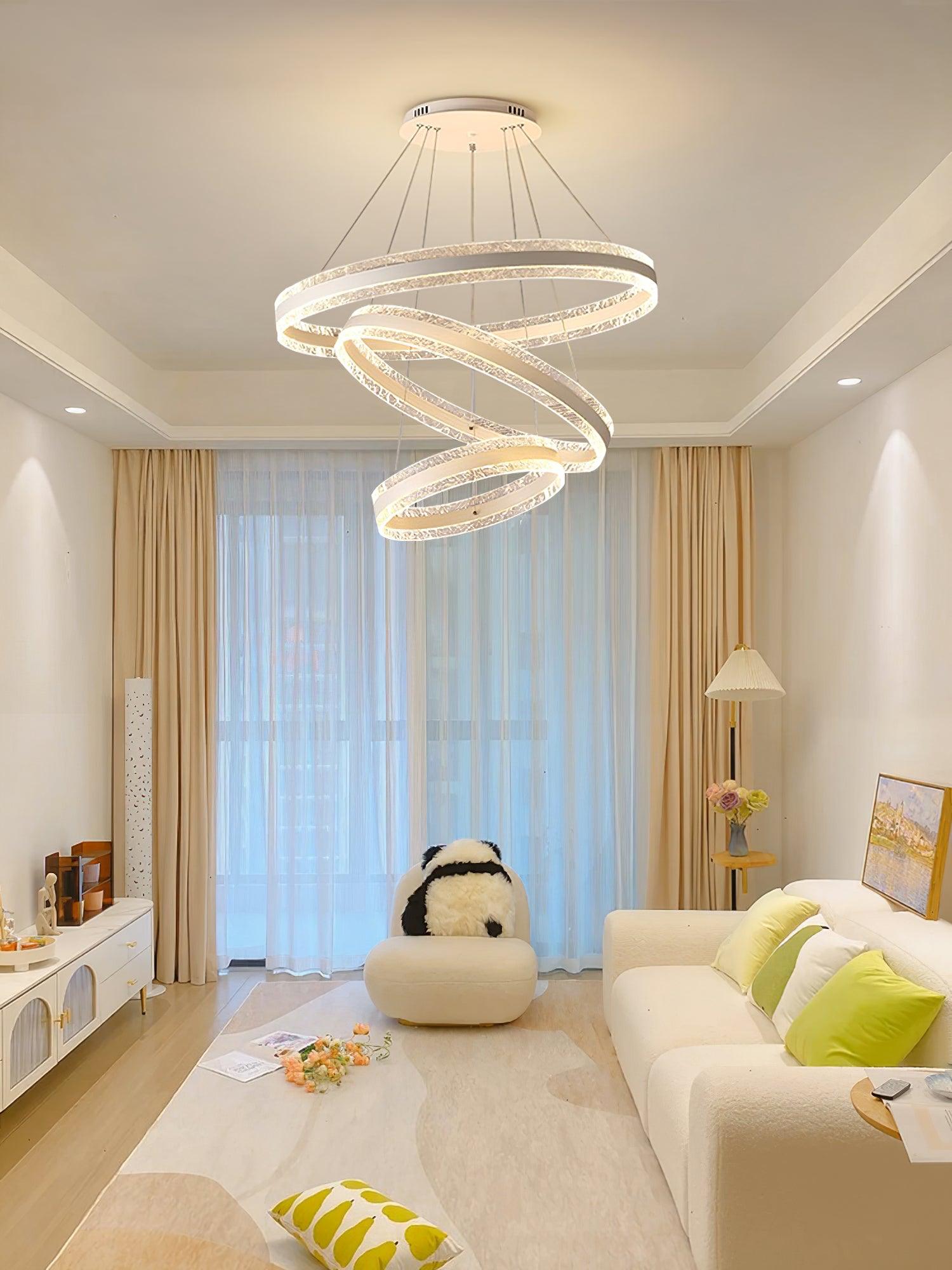 Lustra Pendelleuchte Modern LED Kreisringe-Letslighting
