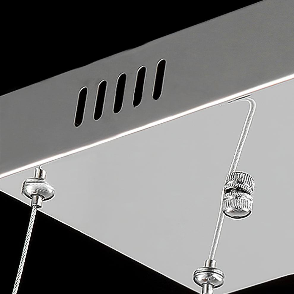 Lustra Kronleuchter Kristall Doppelt C Modern Silber 2-Ring-Letslighting