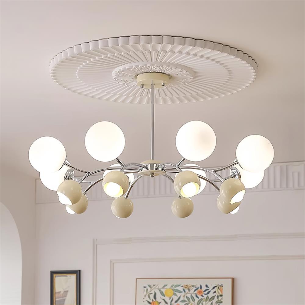 Kronleuchter Glas Metall Kuppel Blütenblatt Schirme Minimalistisch-Letslighting