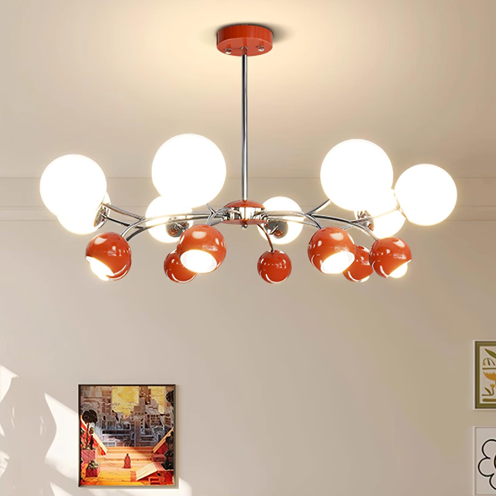 Kronleuchter Glas Metall Kuppel Blütenblatt Schirme Minimalistisch-Letslighting