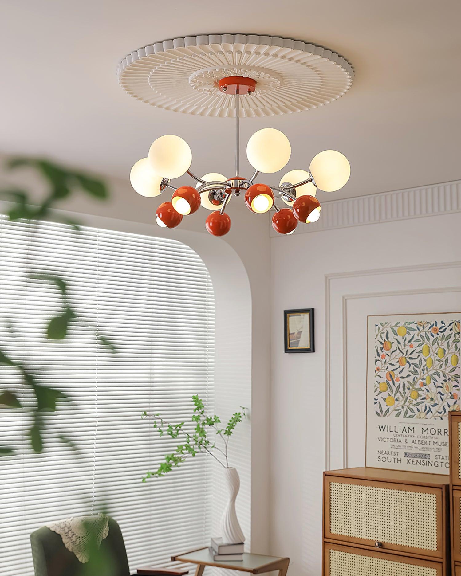 Kronleuchter Glas Metall Kuppel Blütenblatt Schirme Minimalistisch-Letslighting