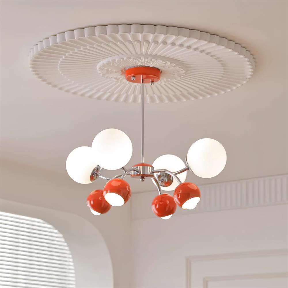 Kronleuchter Glas Metall Kuppel Blütenblatt Schirme Minimalistisch-Letslighting