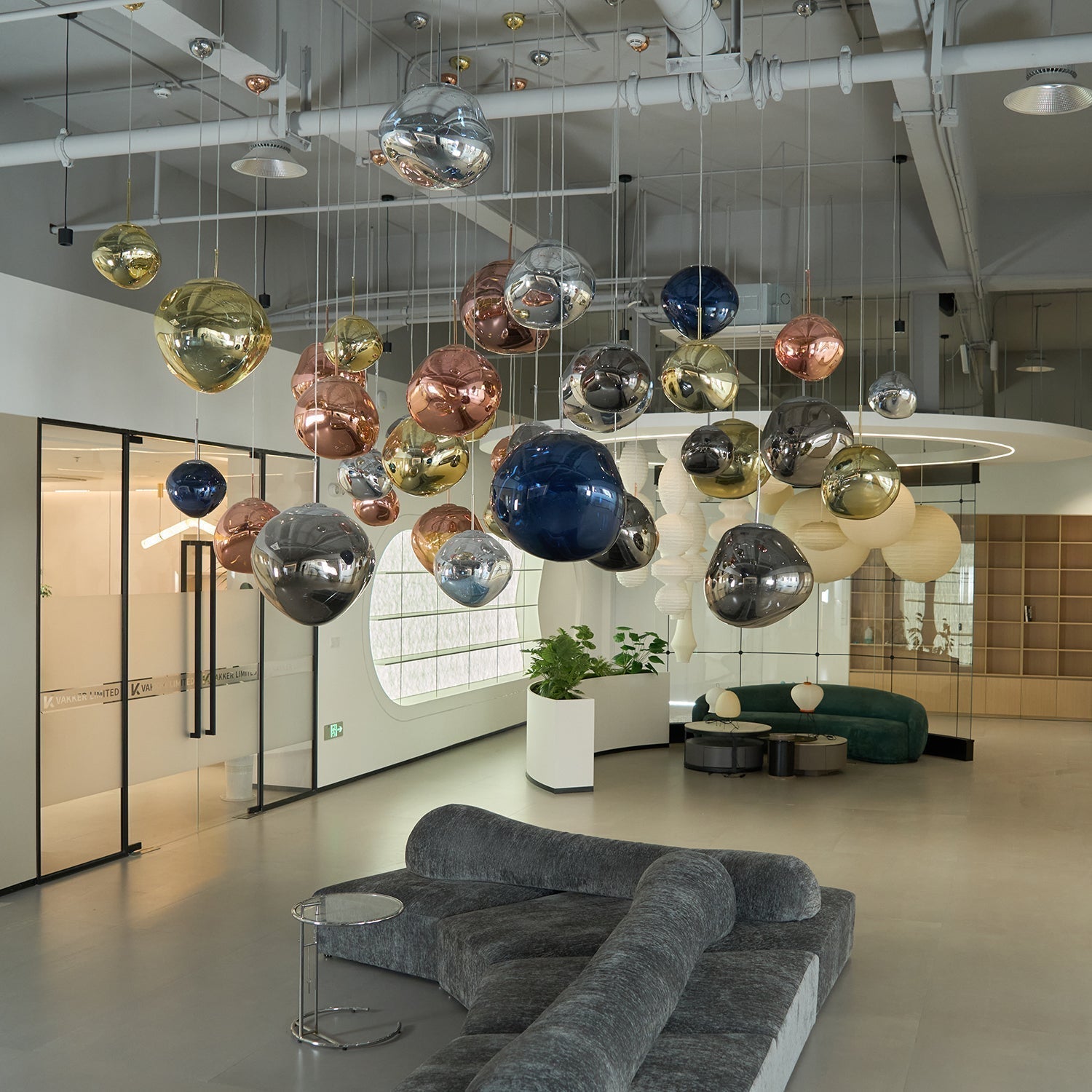 Solara Pendant Lamp Blown Glass Irregular Cluster Sculptural - Letslighting