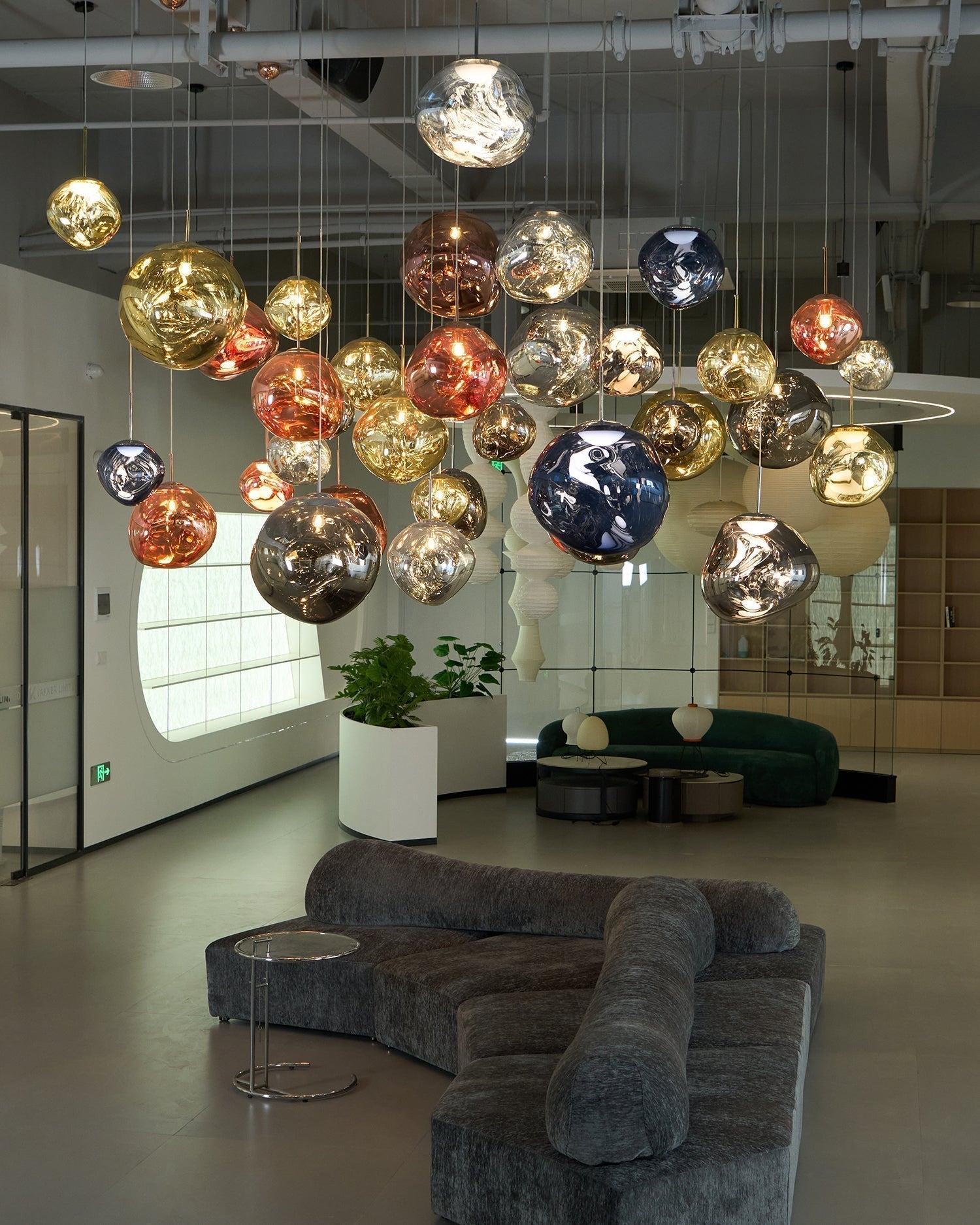 Solara Pendant Lamp Blown Glass Irregular Cluster Sculptural - Letslighting