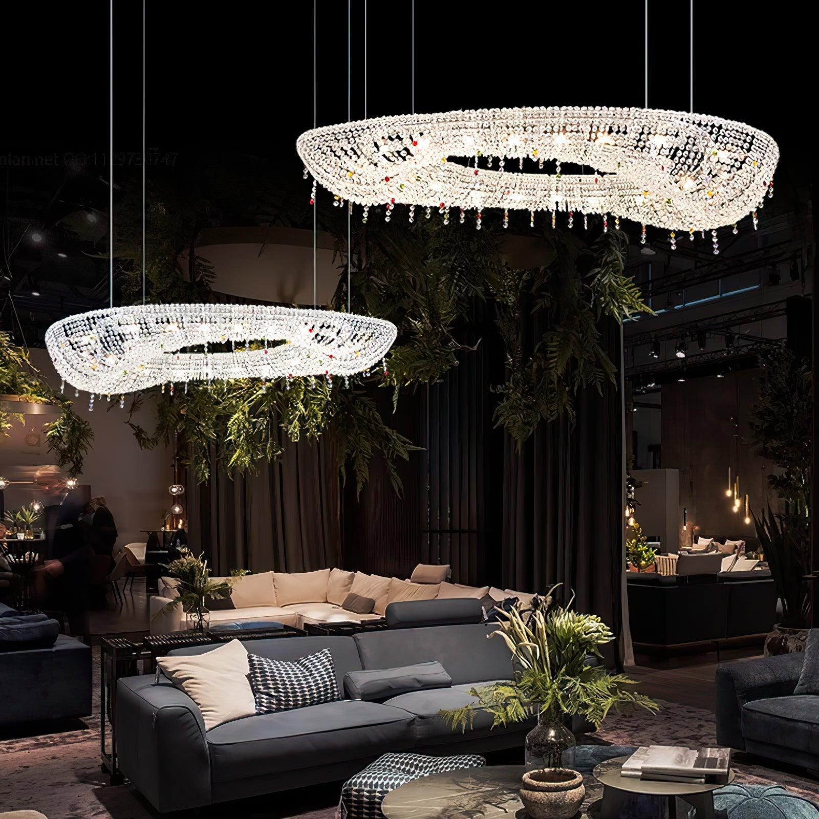 Aeliora Embellished Crystal Pendant Light - Blowlighting