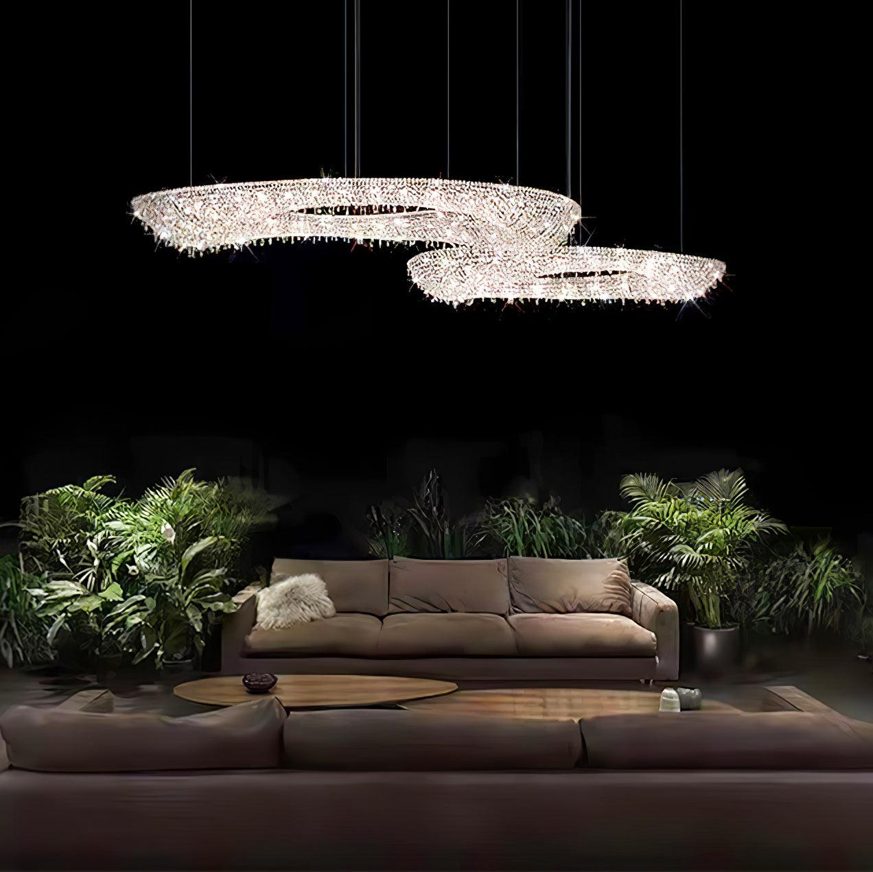 Aeliora Embellished Crystal Pendant Light - Blowlighting