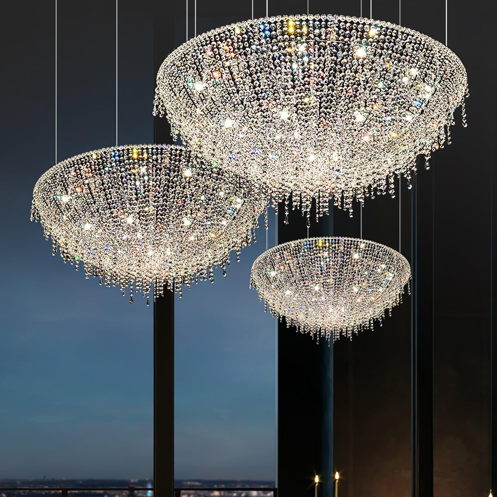 Aeliora Embellished Crystal Pendant Light - Blowlighting