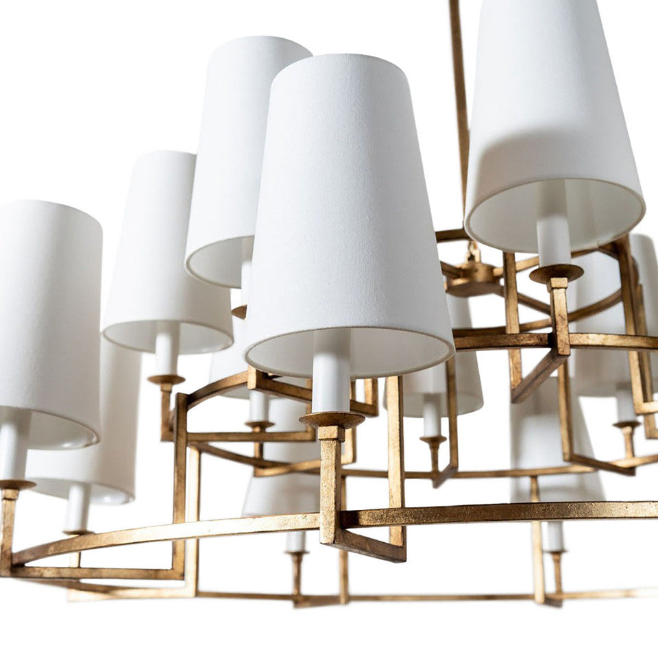 Modica Elegance Kronleuchter aus Messinggewebe-Letslighting