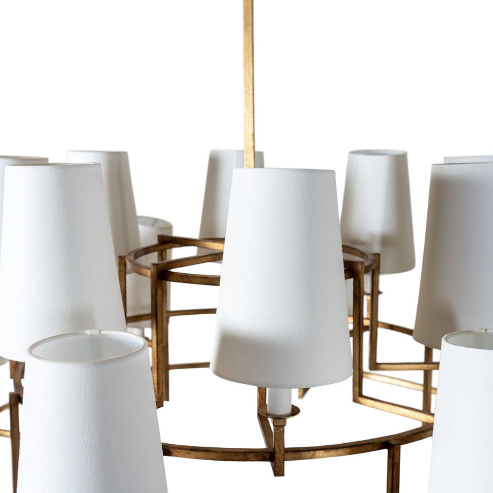 Modica Elegance Kronleuchter aus Messinggewebe-Letslighting