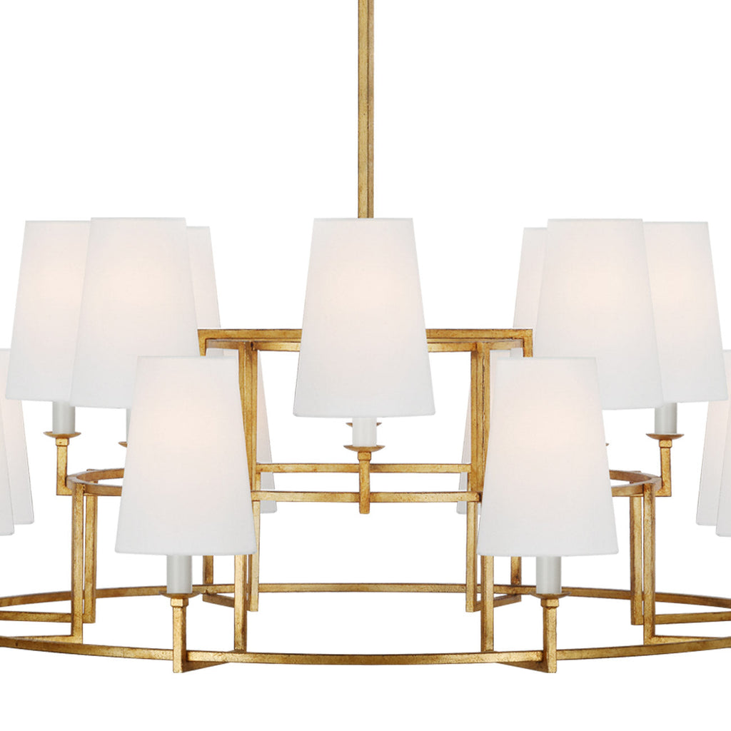 Modica Elegance Kronleuchter aus Messinggewebe-Letslighting