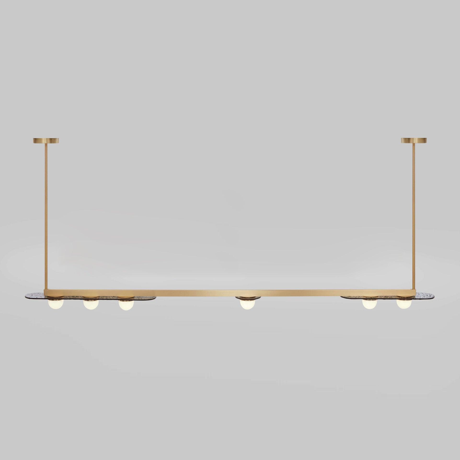 Lustra Kronleuchter LED Linear Goldrahmen-Letslighting
