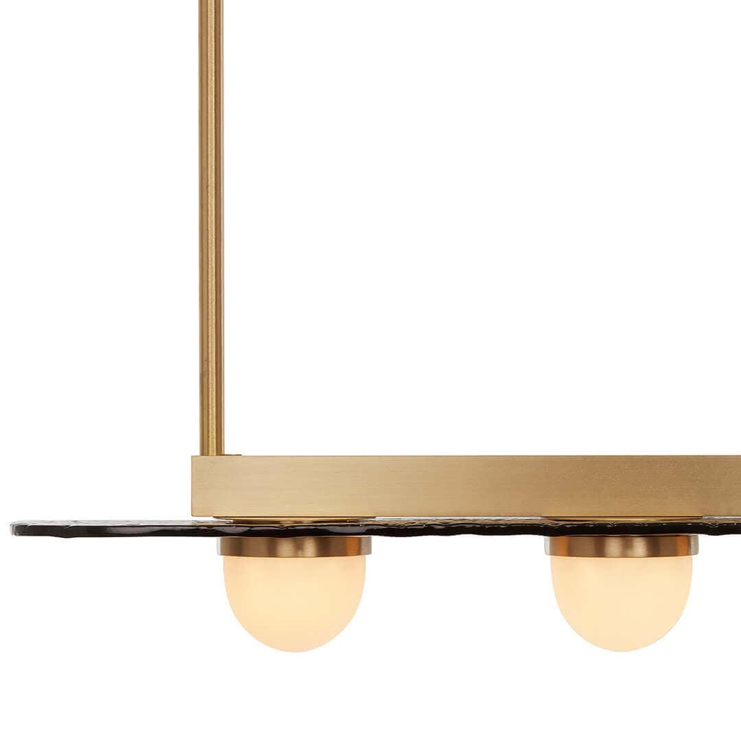 Lustra Kronleuchter LED Linear Goldrahmen-Letslighting