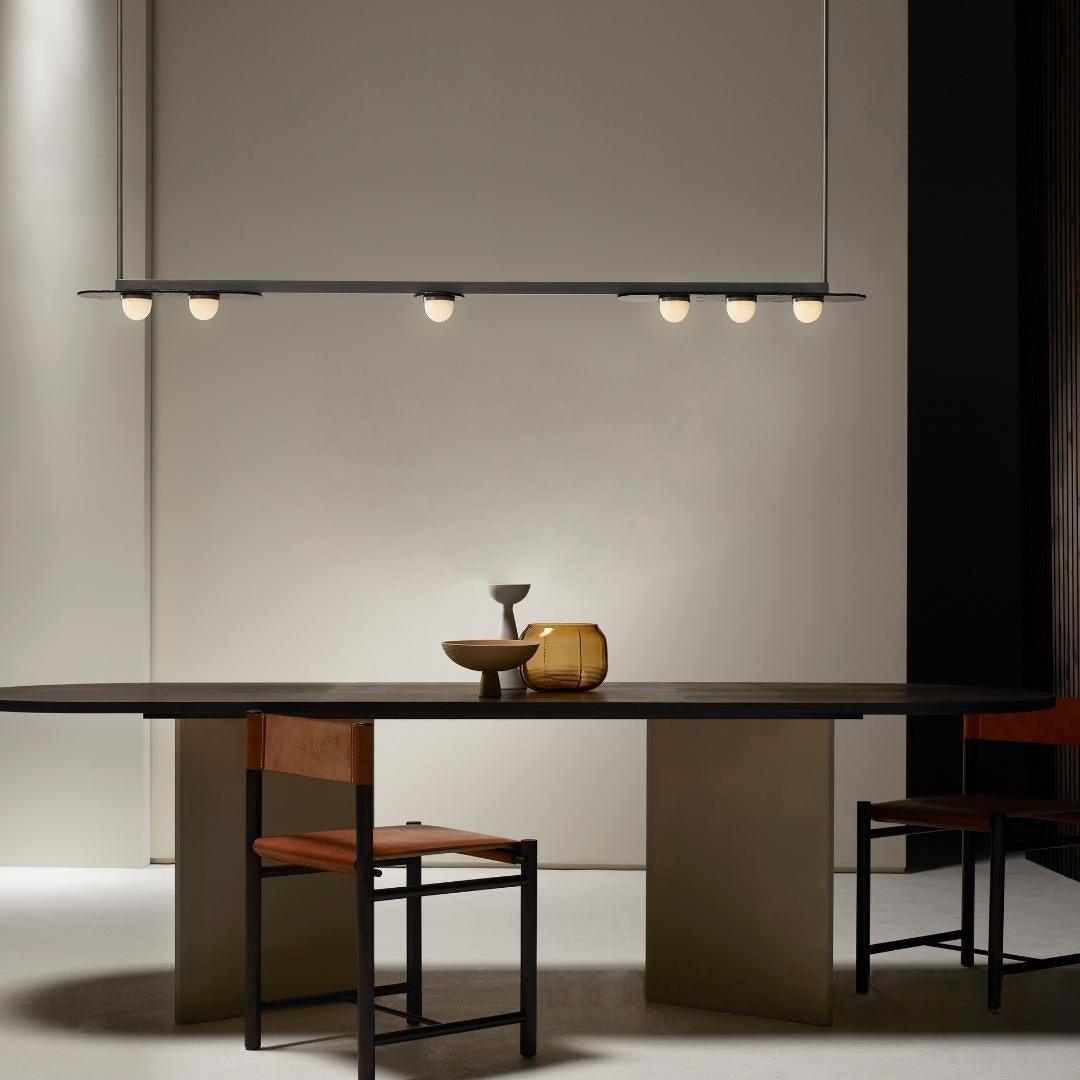 Lustra Kronleuchter LED Linear Goldrahmen-Letslighting