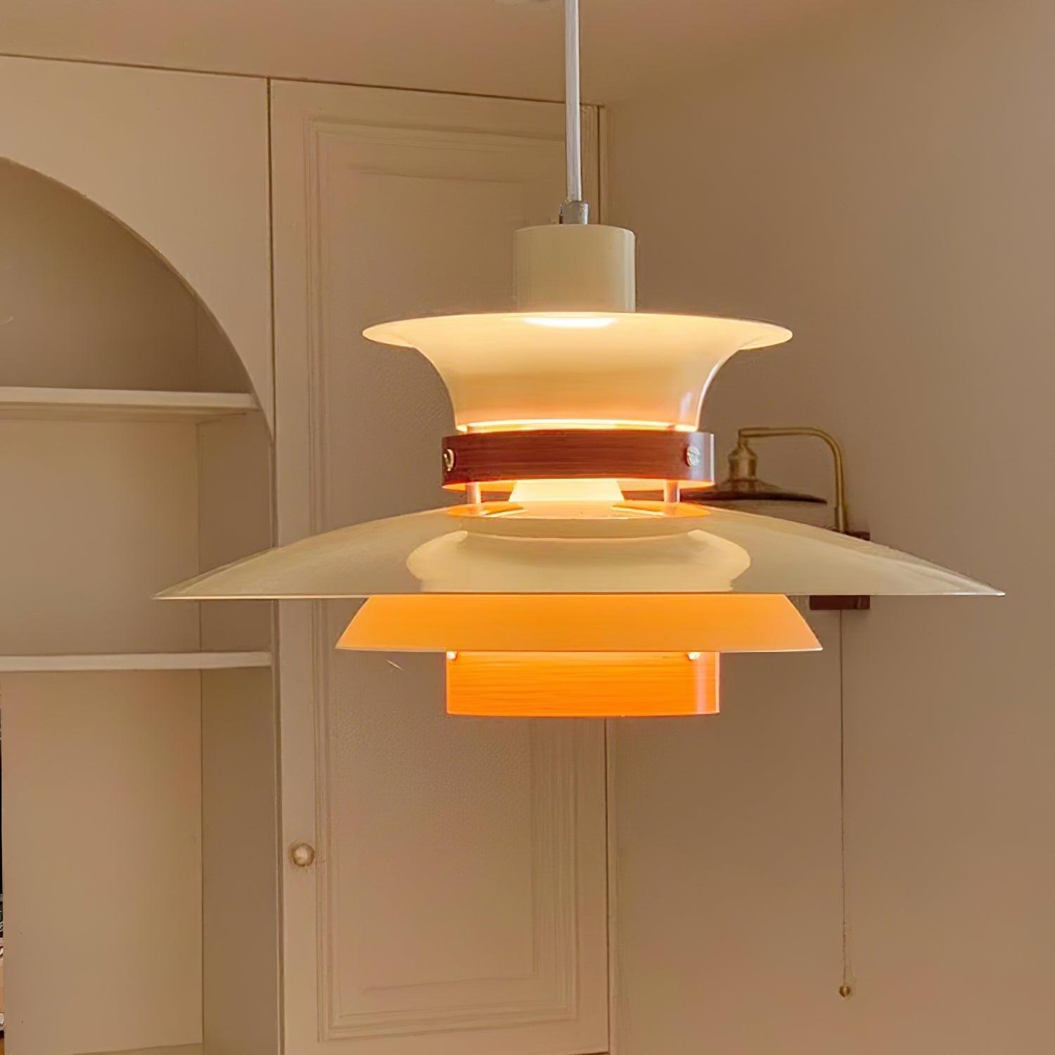 Nymera Pendelleuchte Holz Stahl-Letslighting