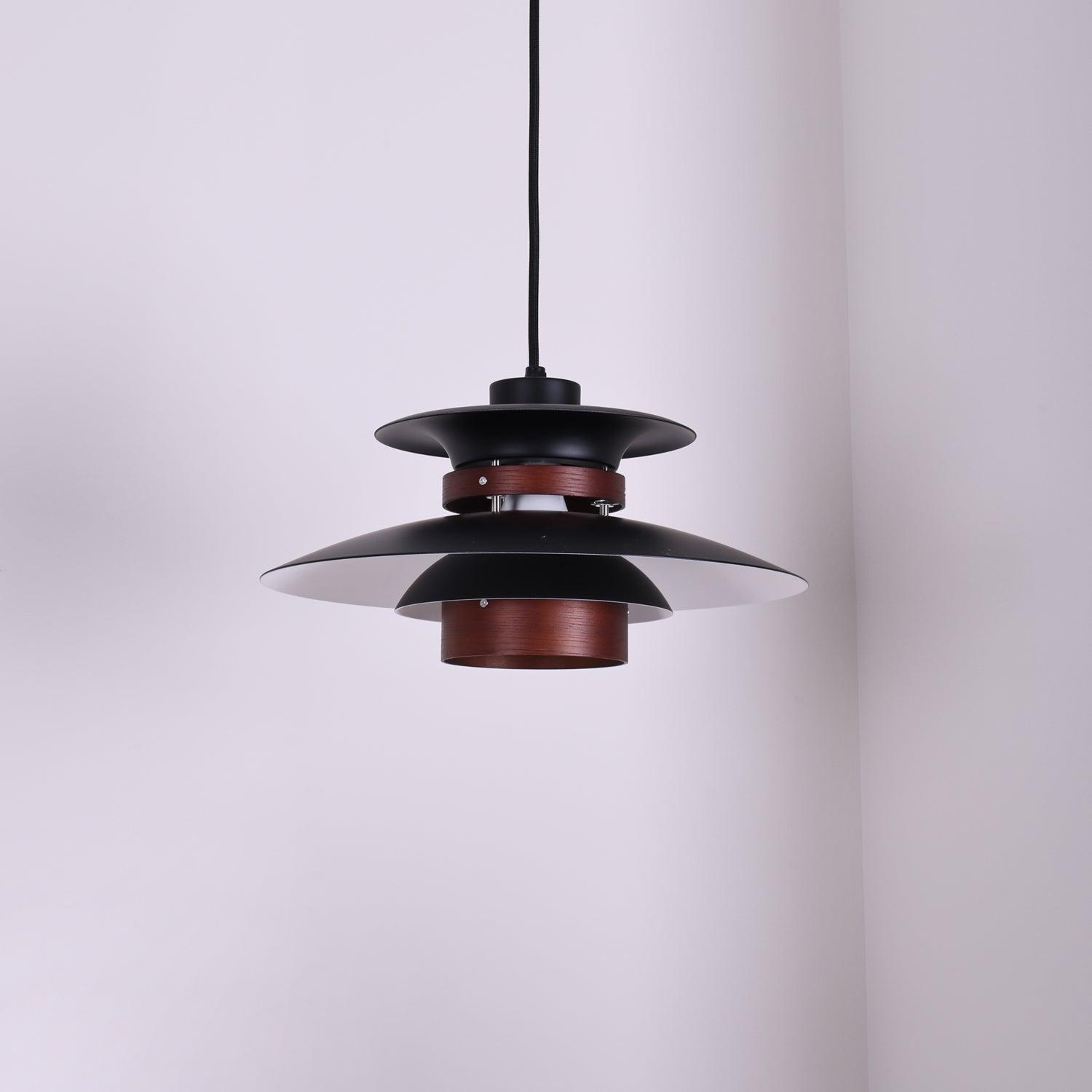 Nymera Pendelleuchte Holz Stahl-Letslighting
