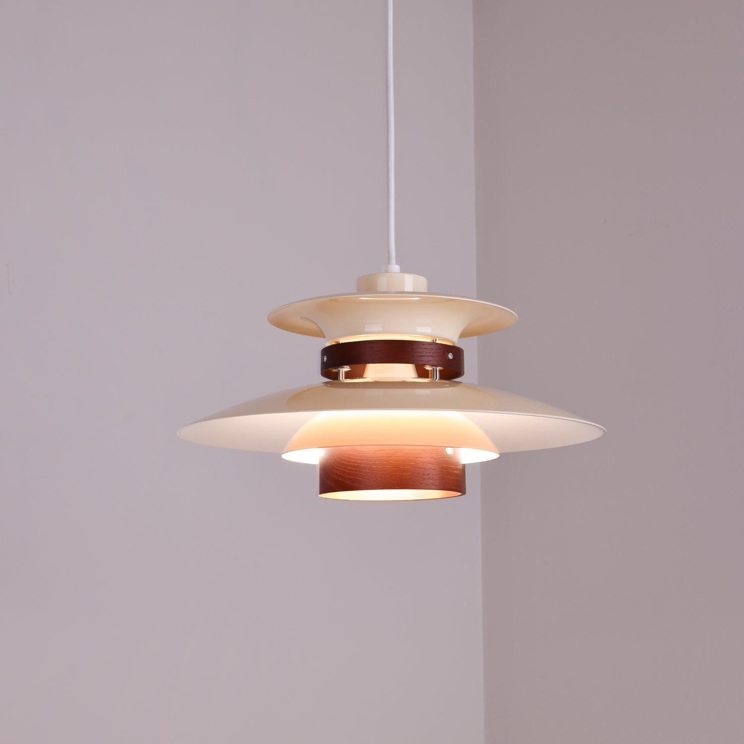 Nymera Pendelleuchte Holz Stahl-Letslighting