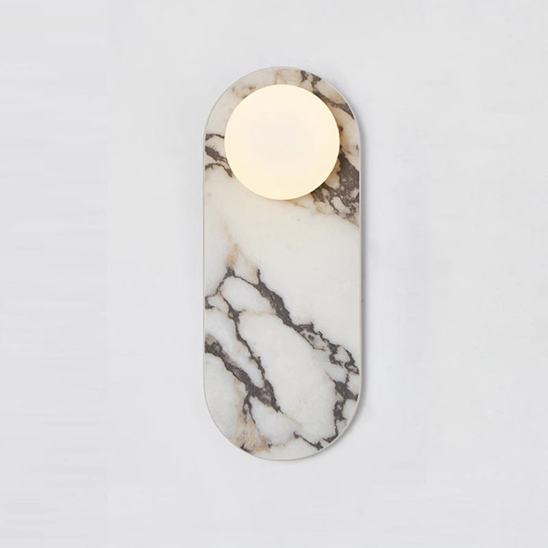 Covelyra Modern Minimalist Marble Glass Wall Lamp - Letslighting
