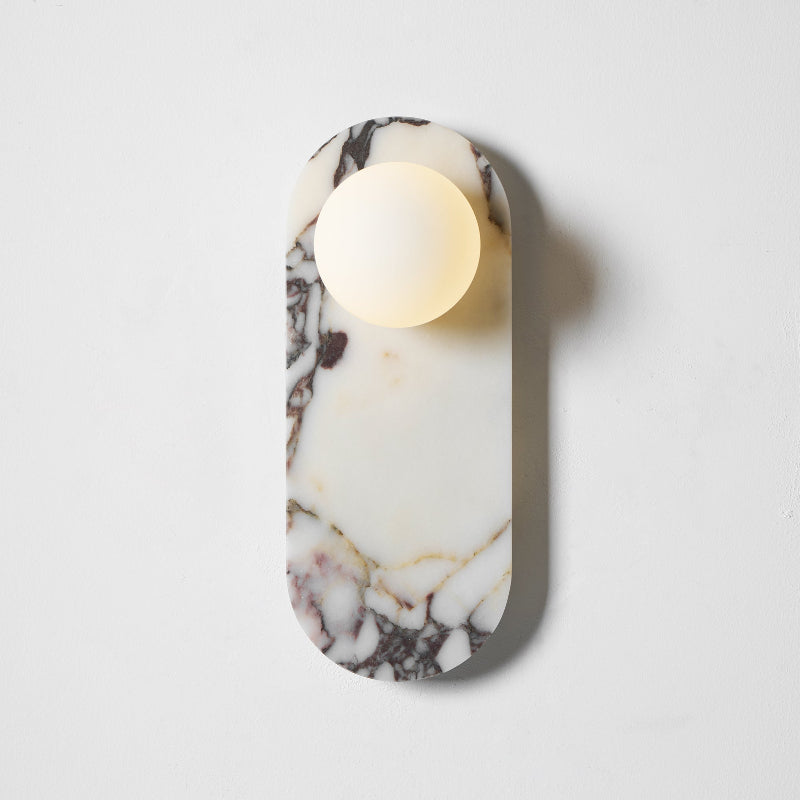 Covelyra Modern Minimalist Marble Glass Wall Lamp - Letslighting