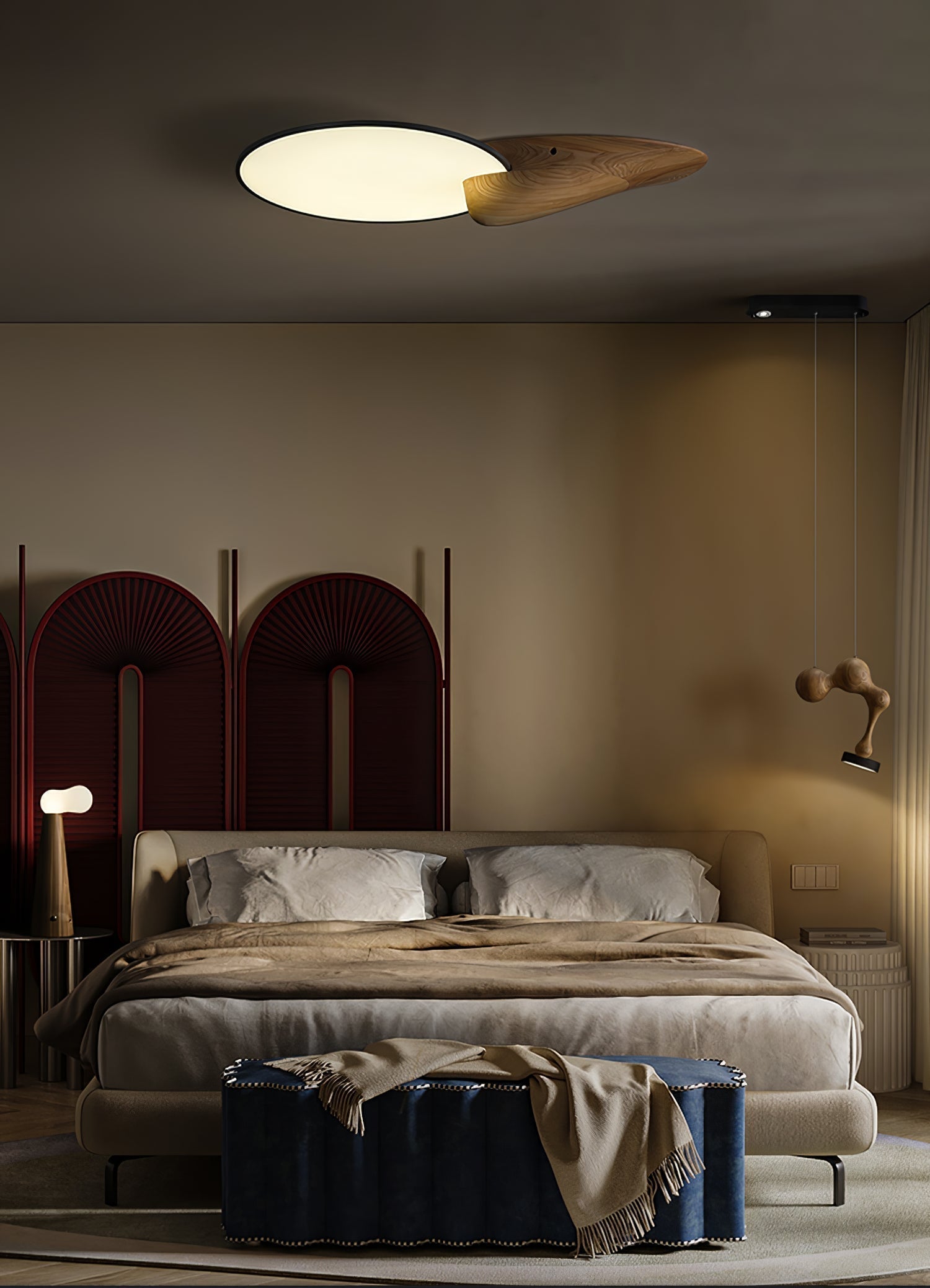 Drovia Rustikale Pendelleuchte aus Holz-Letslighting
