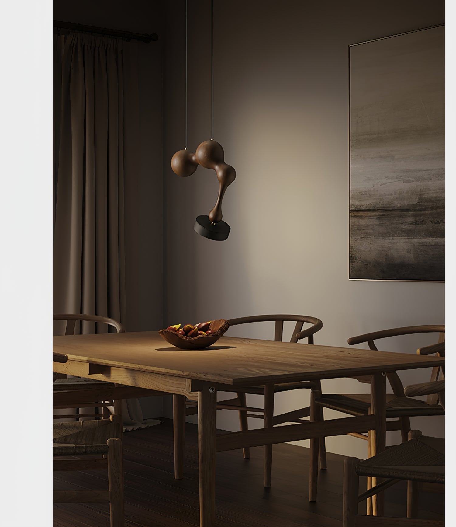 Drovia Rustikale Pendelleuchte aus Holz-Letslighting