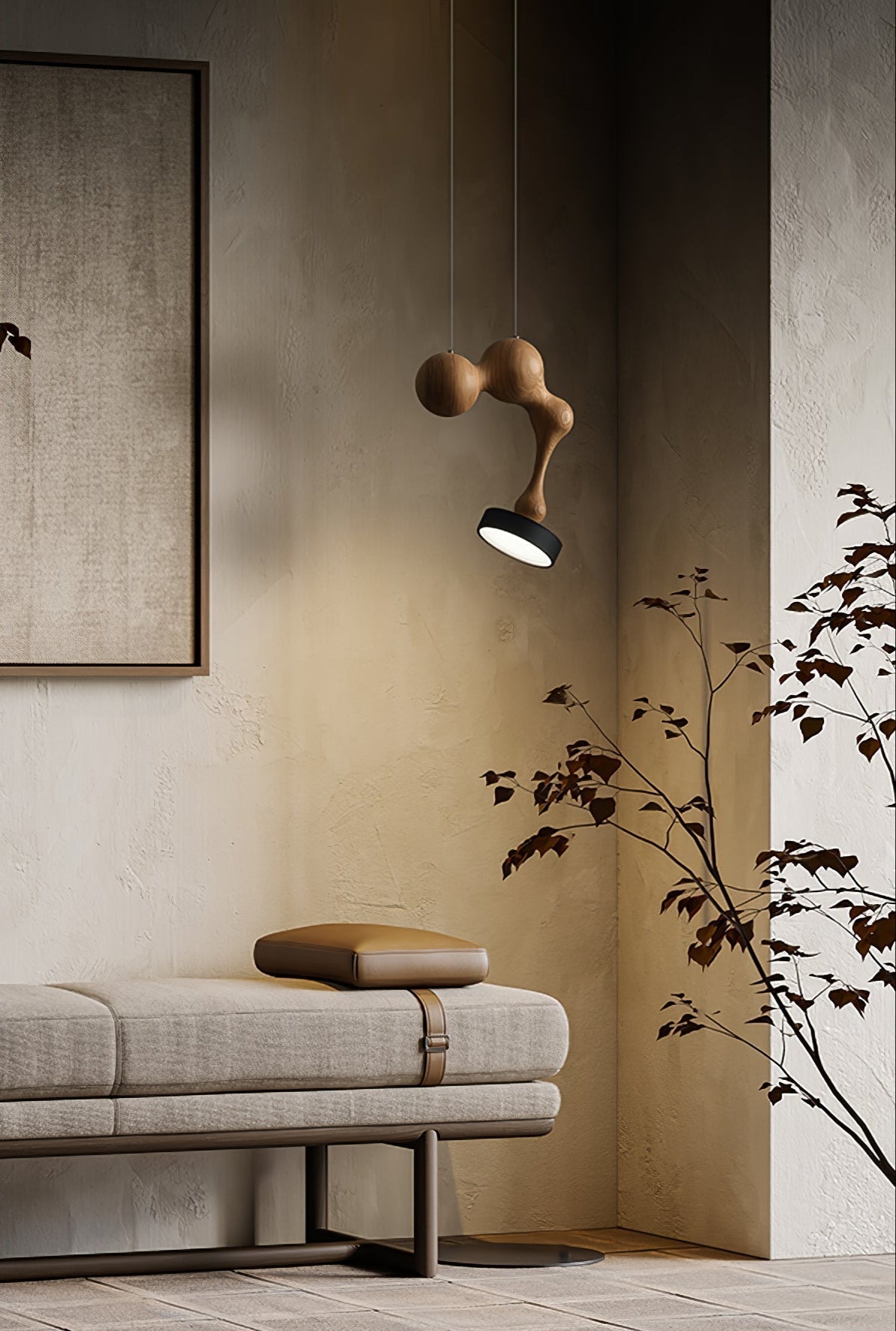 Drovia Rustikale Pendelleuchte aus Holz-Letslighting