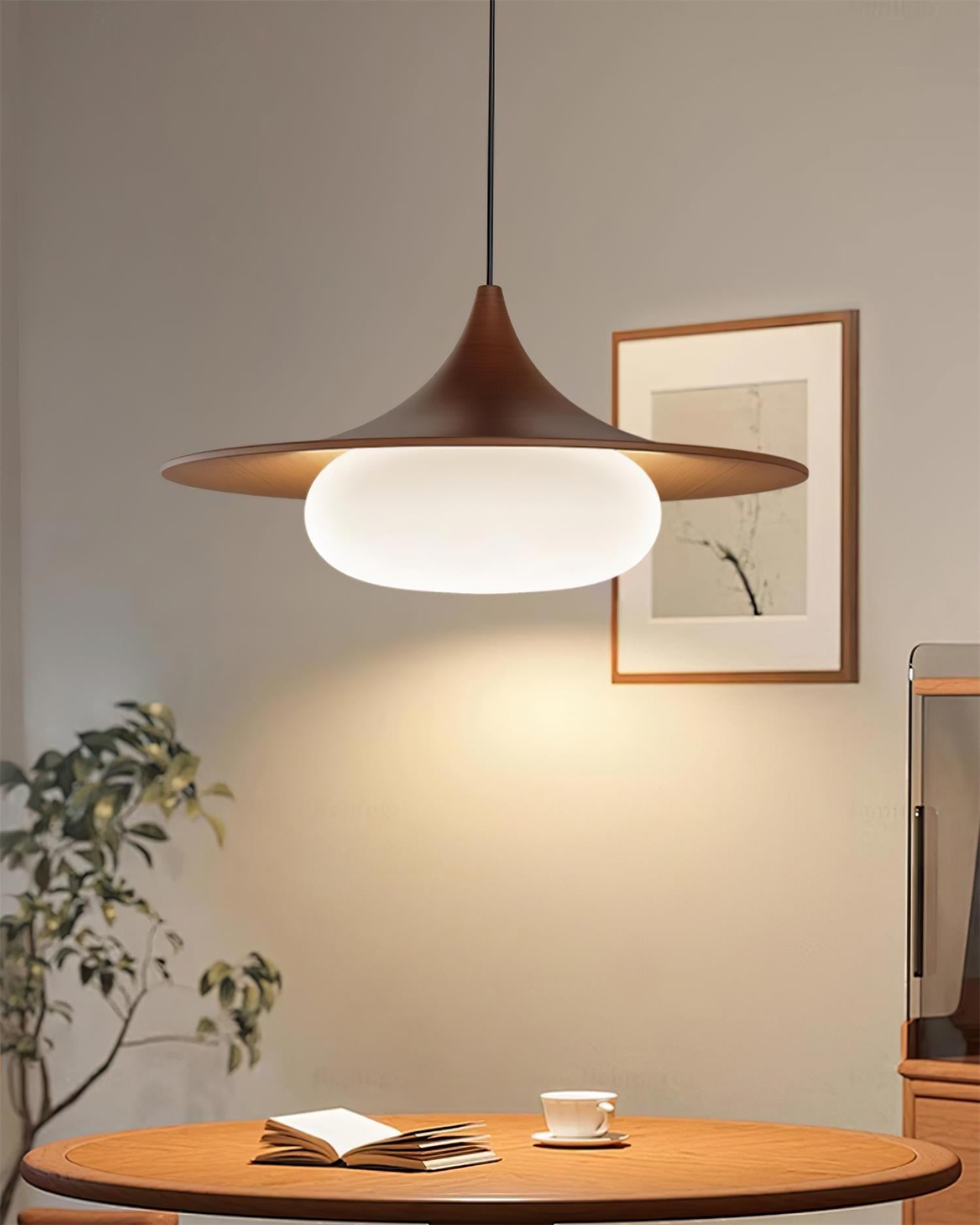 Ovelis Pendelleuchte Modern Holz Glas-Letslighting
