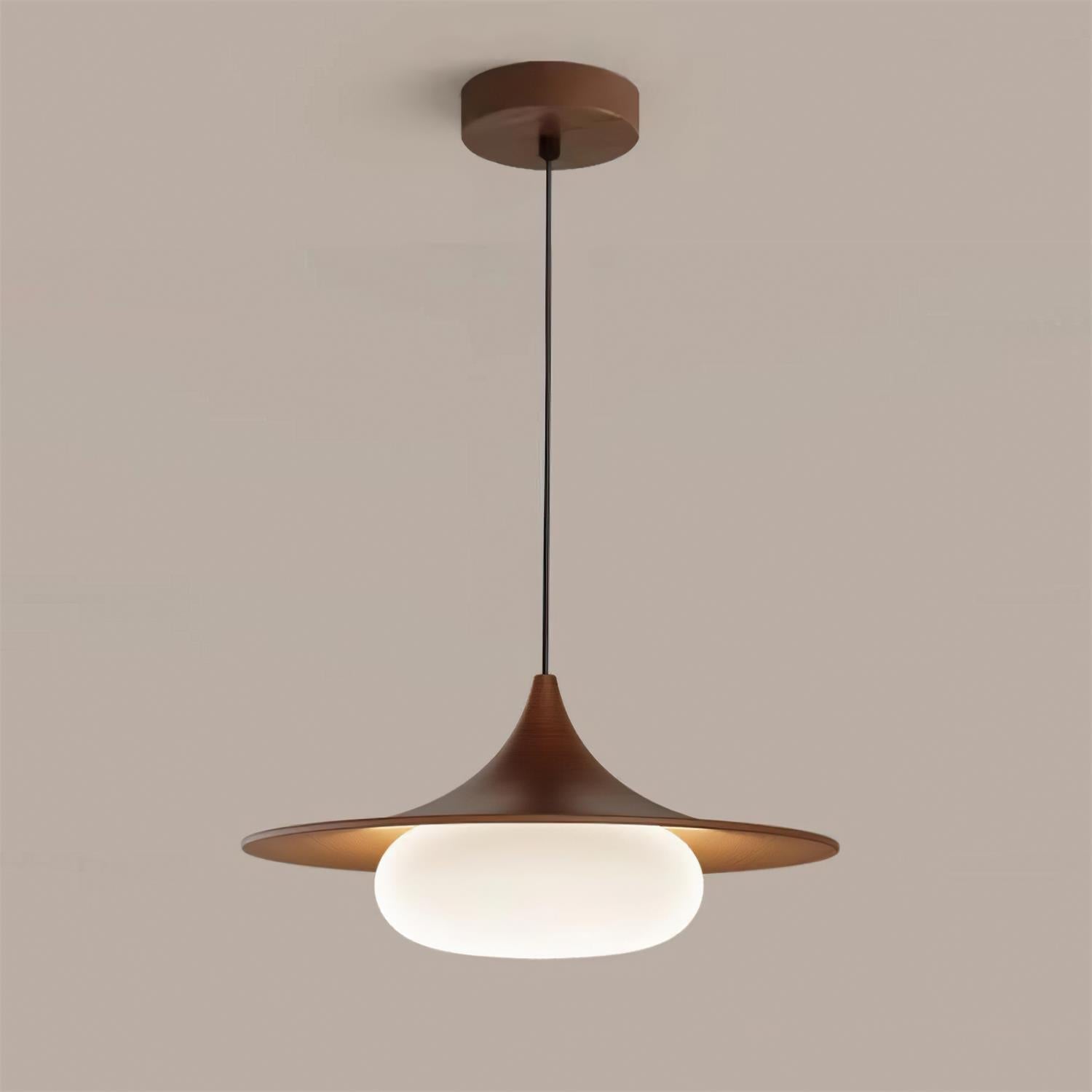 Ovelis Pendelleuchte Modern Holz Glas-Letslighting