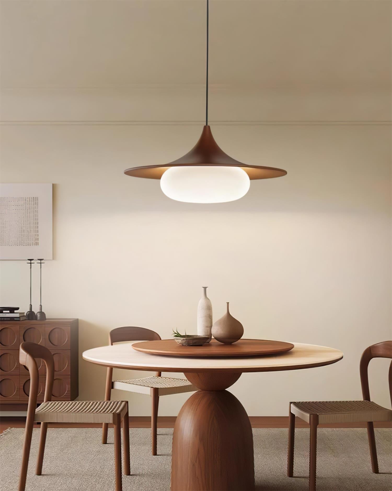 Ovelis Pendelleuchte Modern Holz Glas-Letslighting