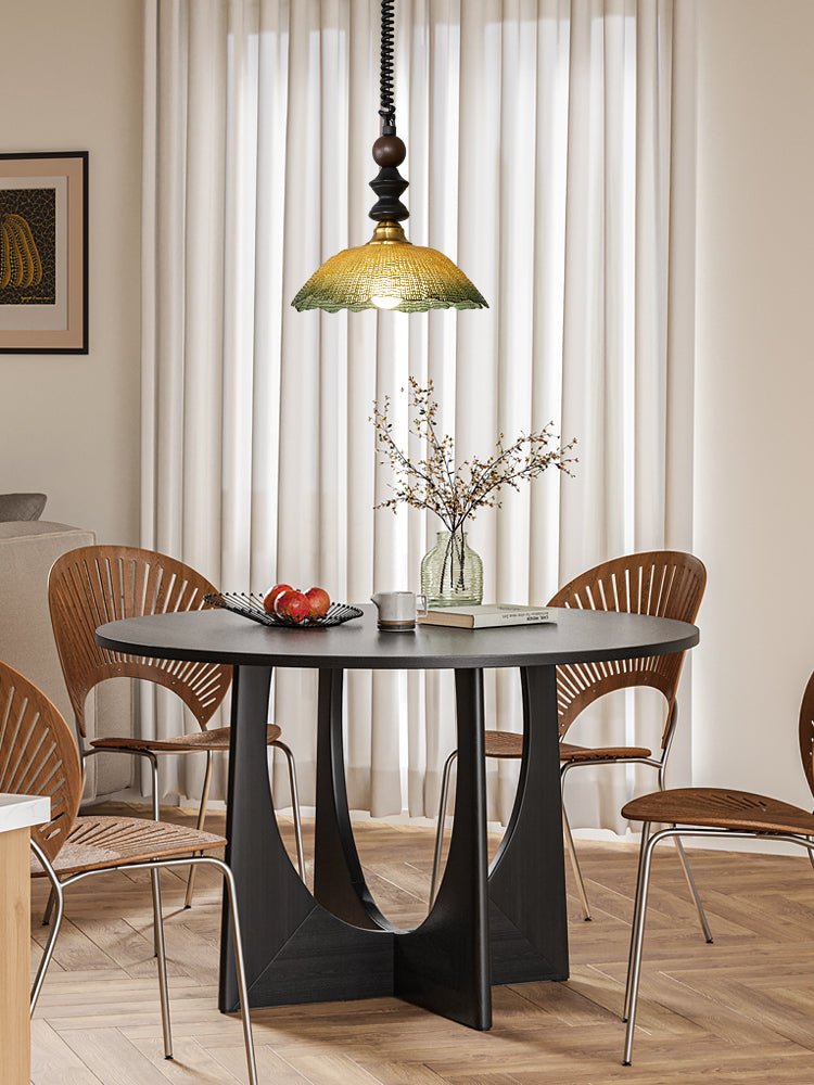Nydoreth Eleganz Vintage Kunst Holz Pendelleuchte-Letslighting