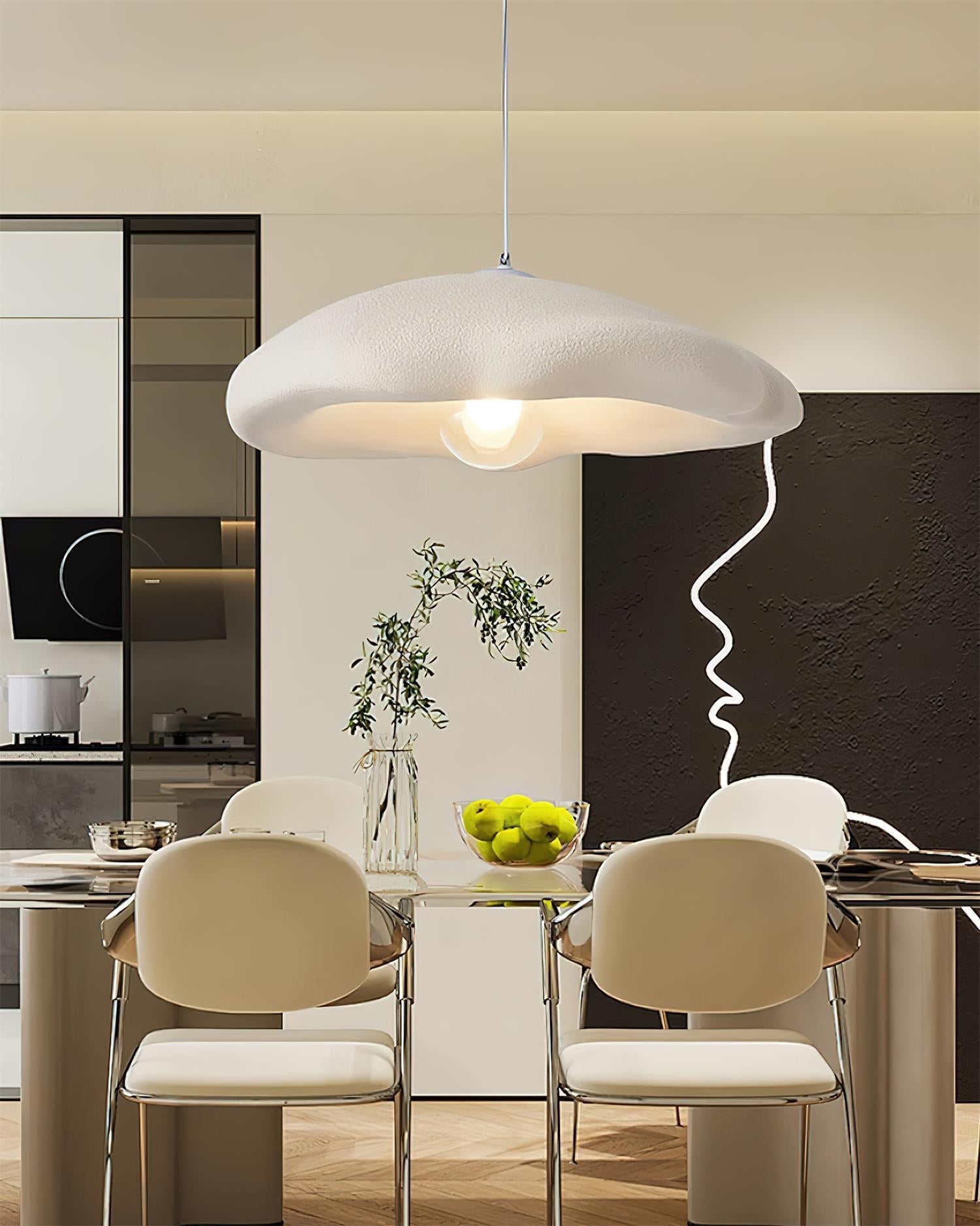 Odiva Pendelleuchte Minimalistisch Organisch Wohnzimmer-Letslighting