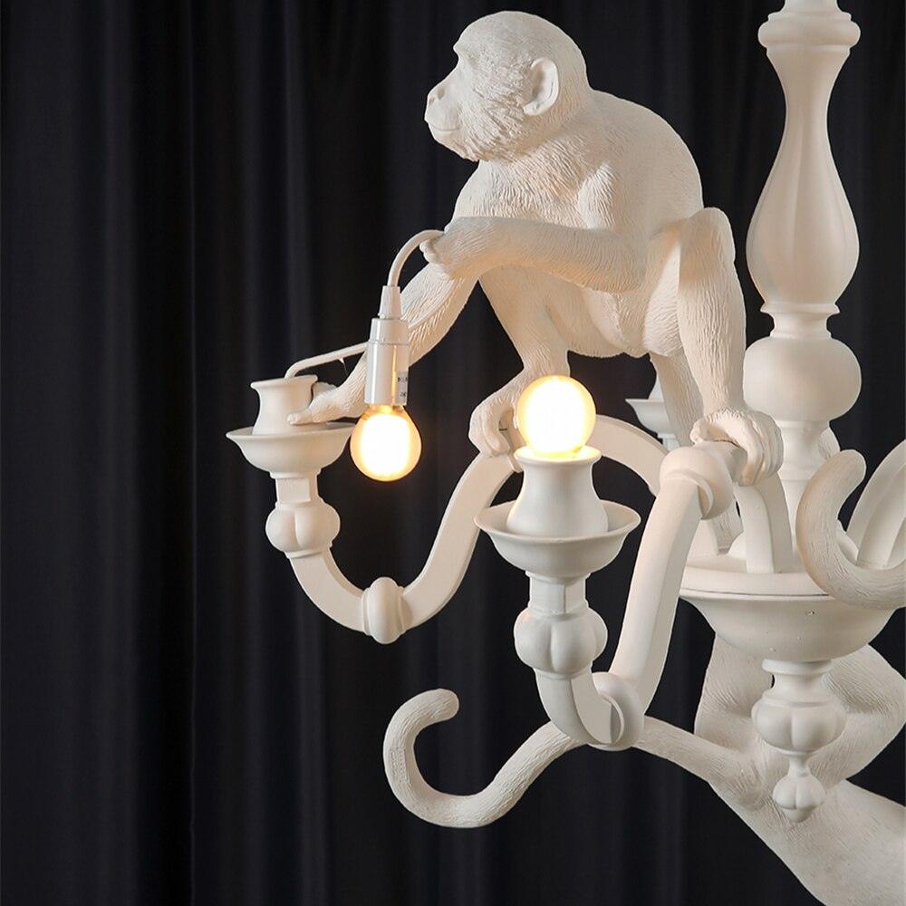 Lustra Kronleuchter Affe Schwarz Verspielt Skulptur-Letslighting