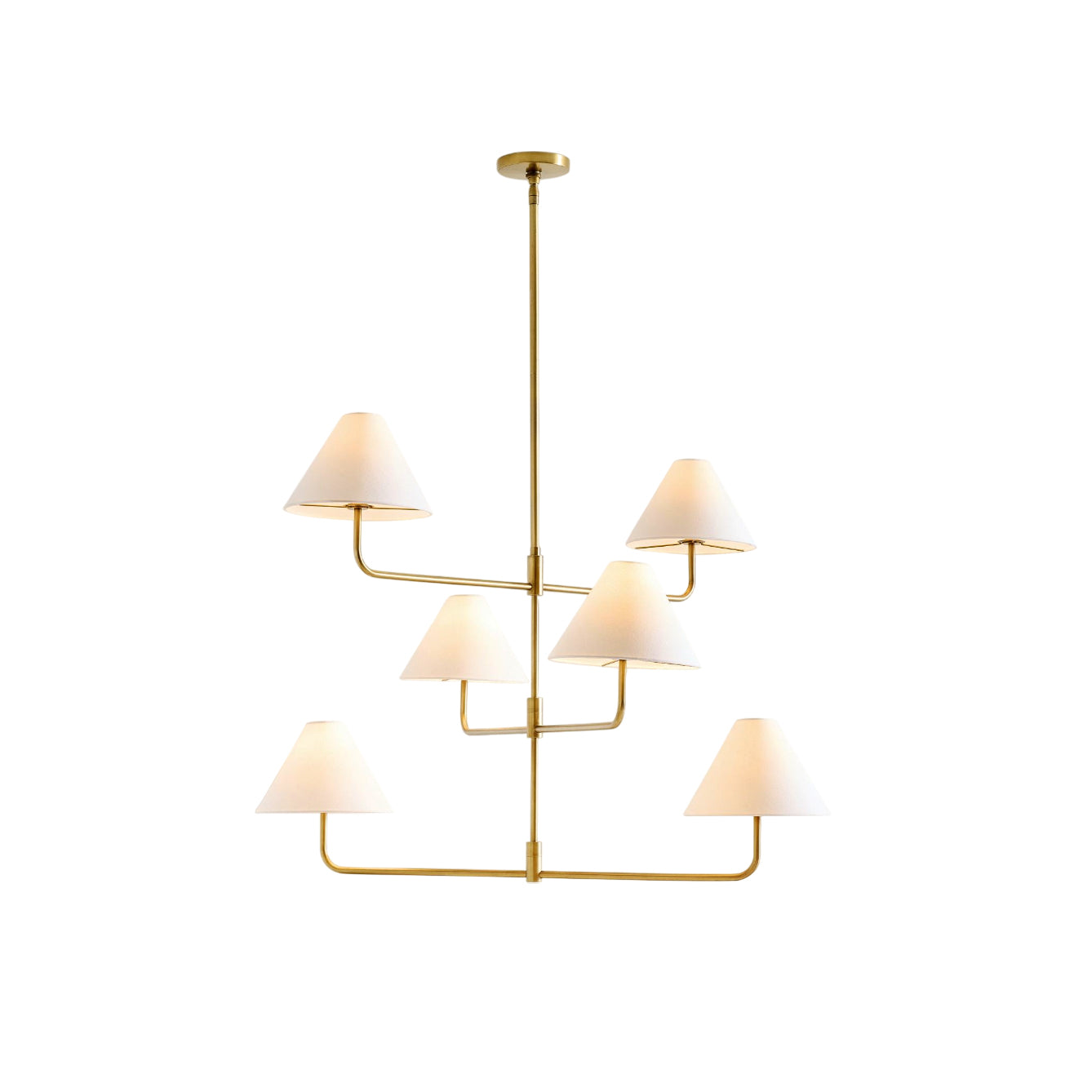 Zoruvyh Three Tier Vintage Industrial Fabric Metal Chandelier - Letslighting