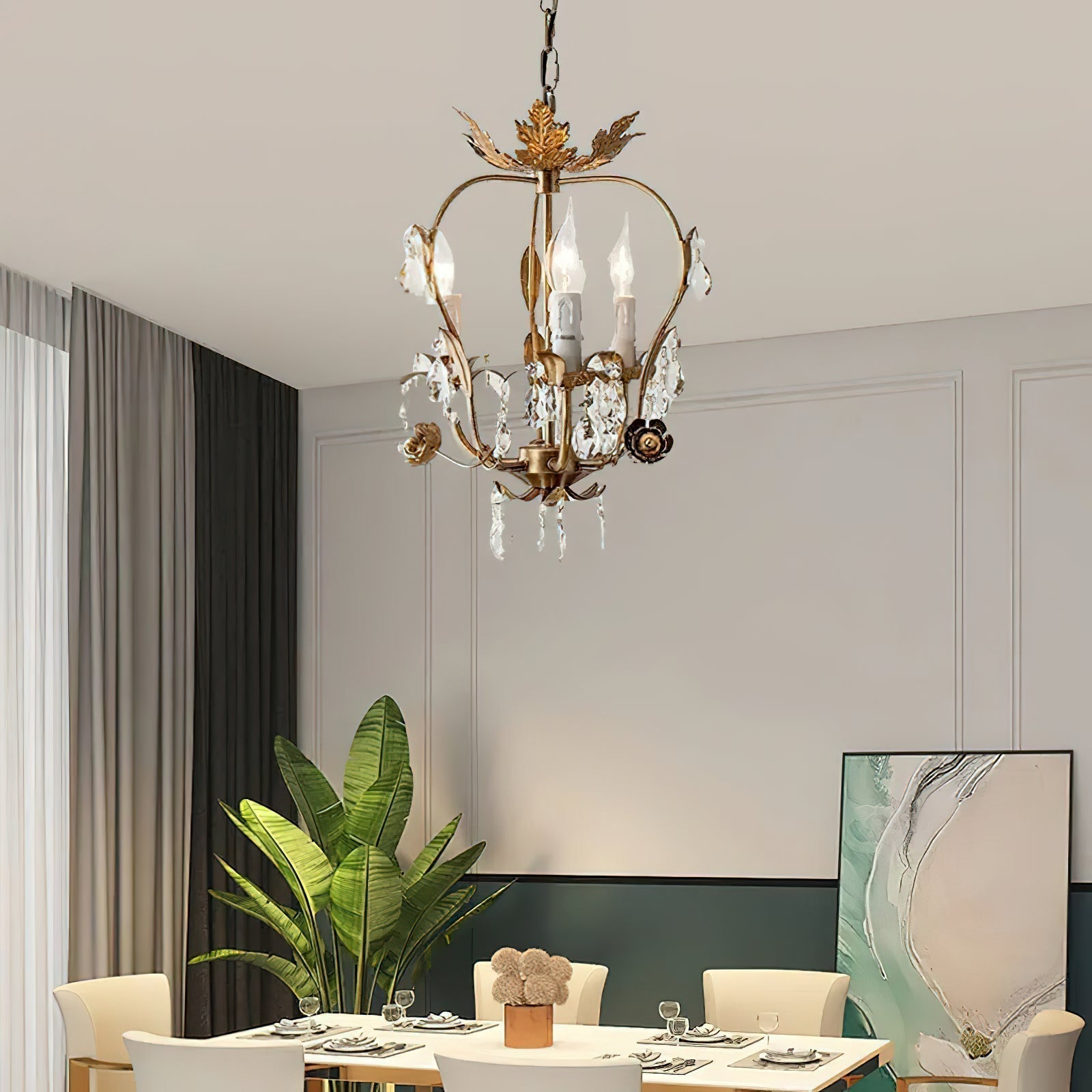 Sylaeara Postmodern Luxury Metal Crystal Chandelier - Letslighting