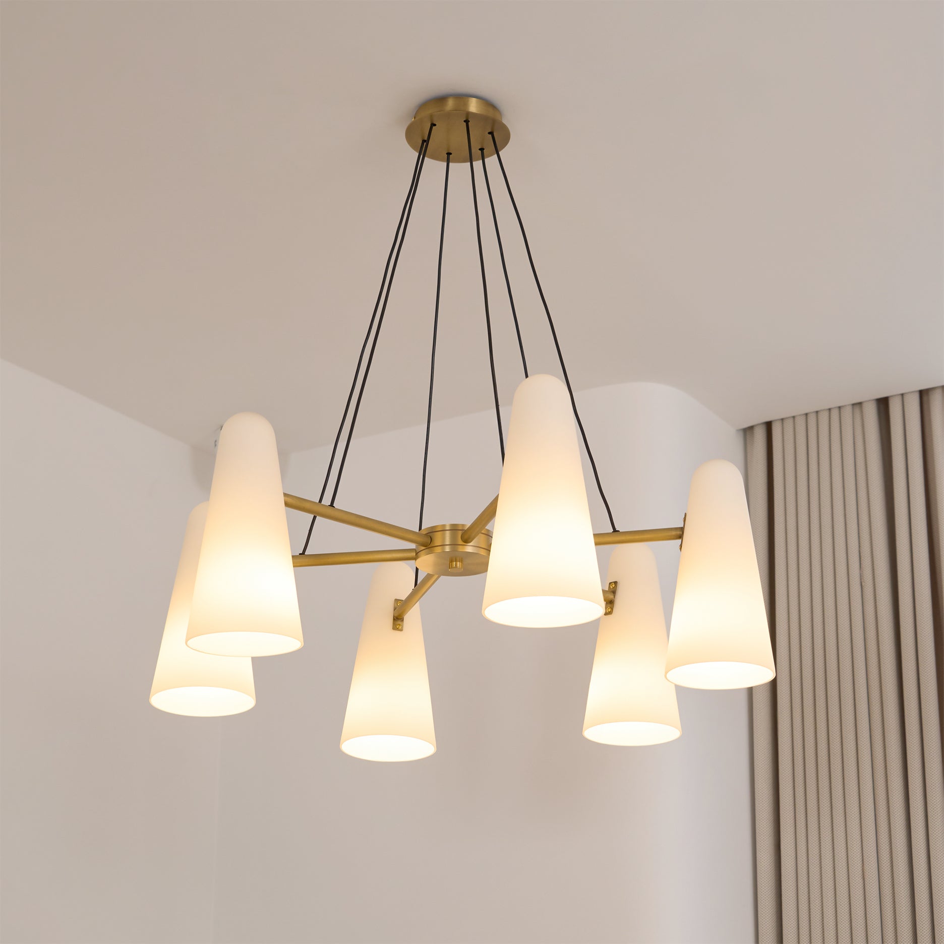 Artemis Chandelier Cone-Shaped-Letslighting