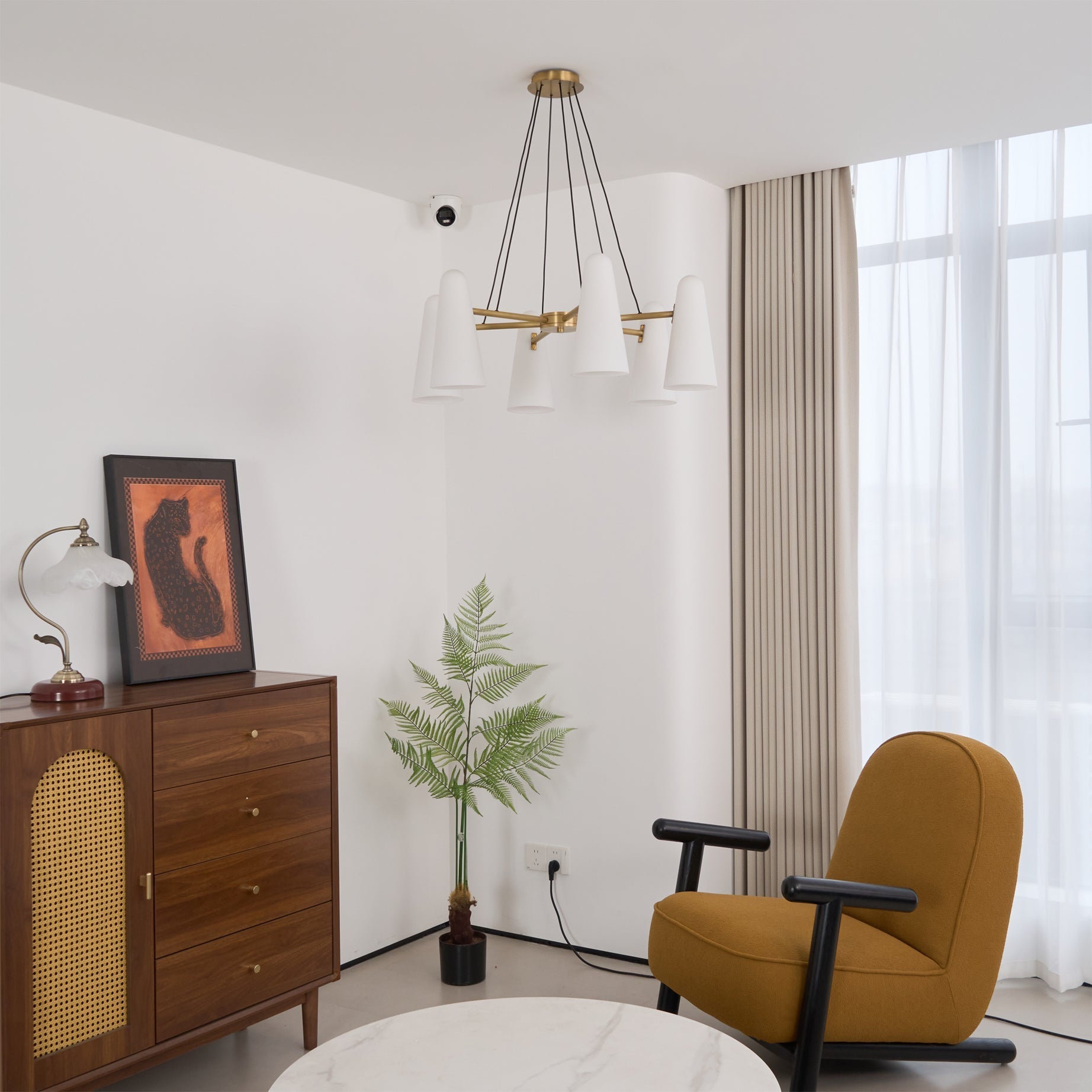 Artemis Chandelier Cone-Shaped-Letslighting