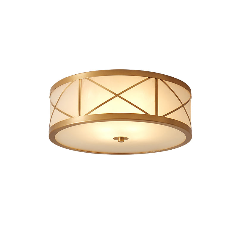 Vovene Moderne Deckenleuchte aus Messing und Glas-Letslighting