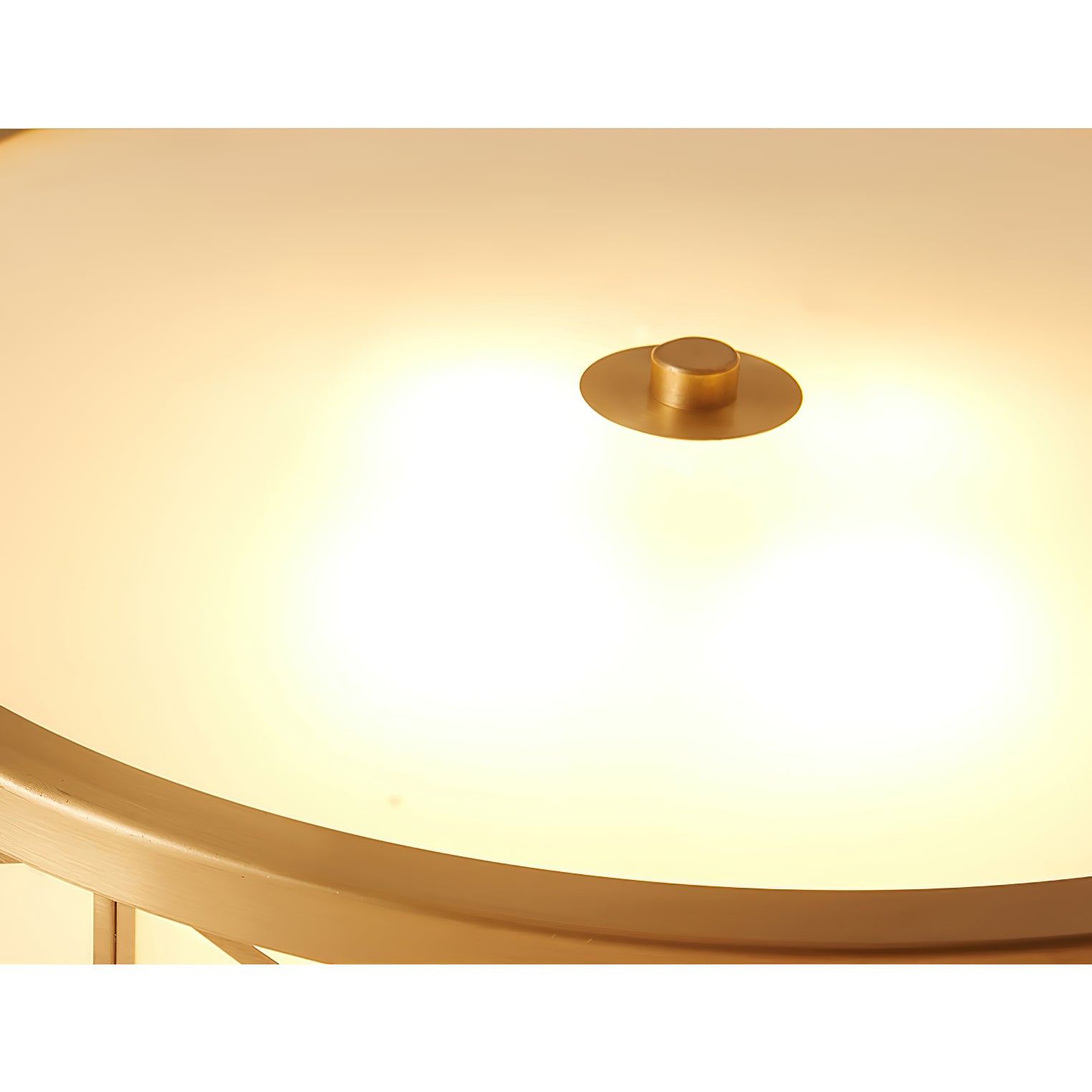 Vovene Moderne Deckenleuchte aus Messing und Glas-Letslighting