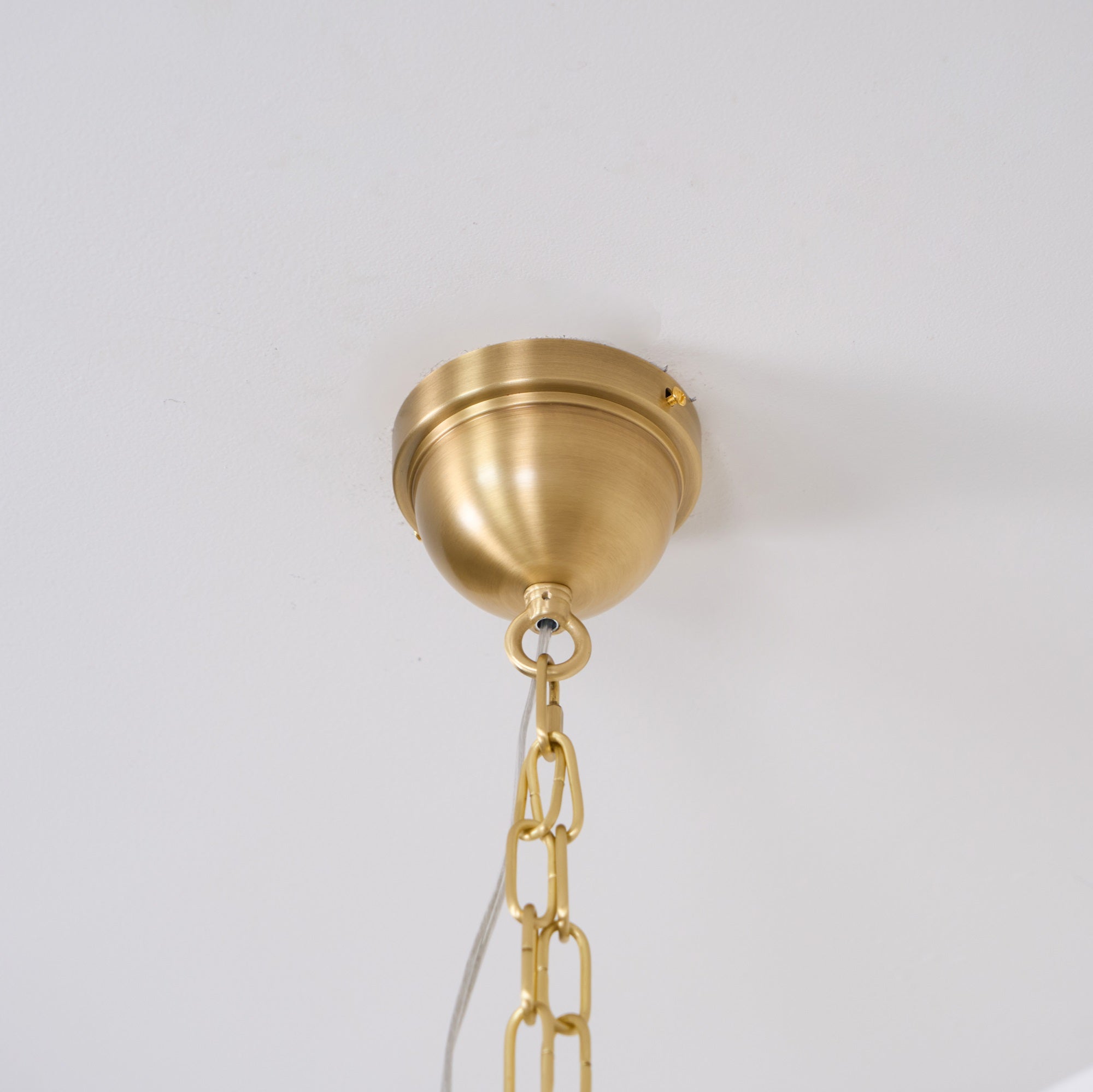 Elirora Eleganter Vintage Messing-Stoff-Kronleuchter-Letslighting